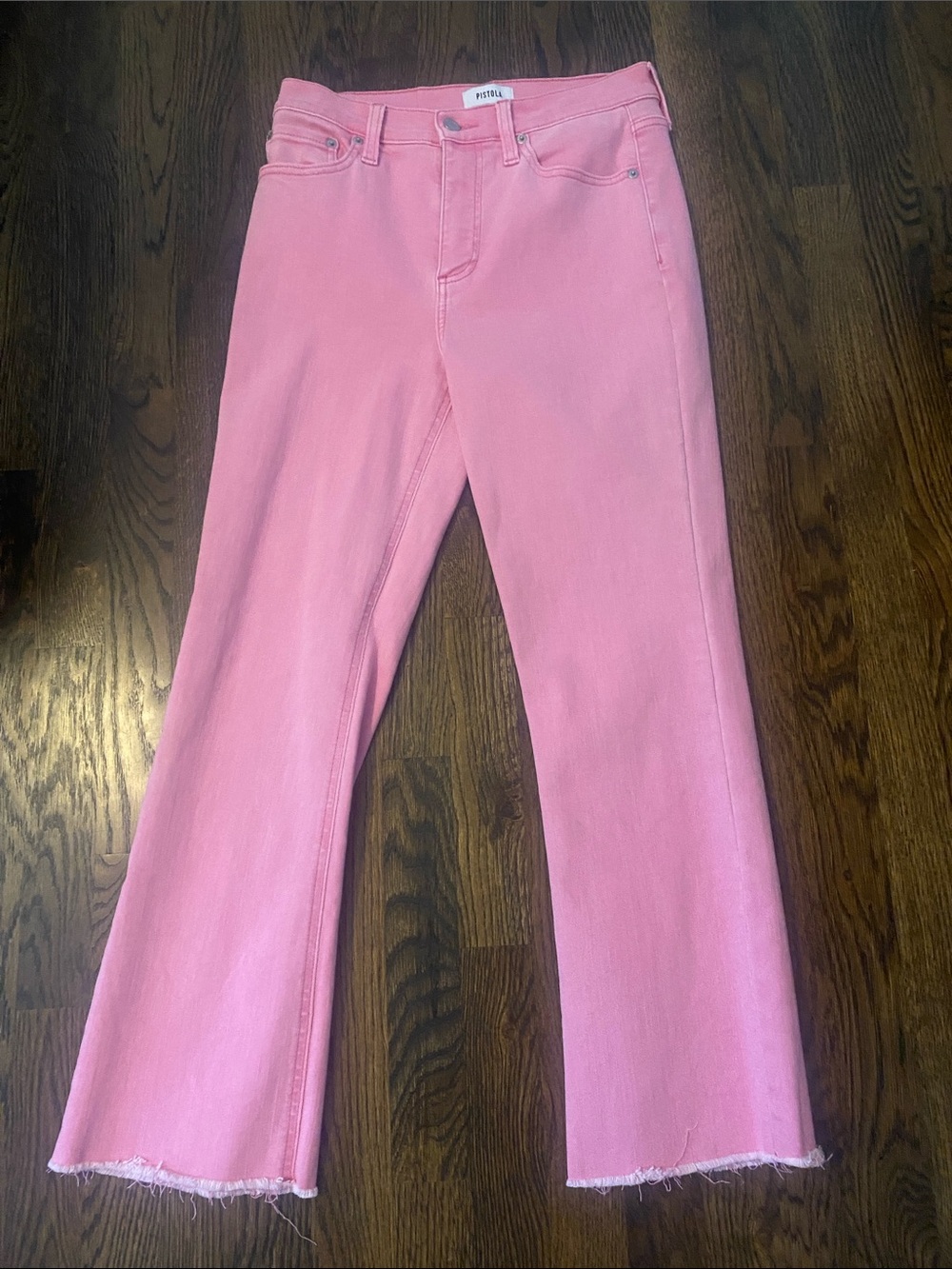 pistola Pink High-Rise Flare Jeans